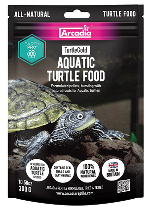 Arcadia earth pro turtle gold 300 gram (r9100110) корм для водных черепах