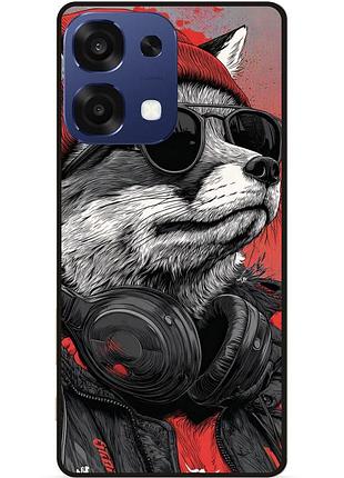 Силіконовий чохол бампер для oppo a6 pro з малюнком енот