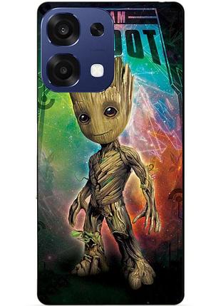 Силіконовий чохол бампер для oppo a6 pro з малюнком groot грут стражі галактики