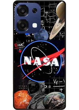 Силіконовий чохол бампер для oppo a6 pro з малюнком космос nasa