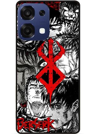 Силиконовый бампер чехол для oppo a6 pro berserk берсерк манга