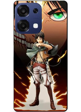 Чехол силиконовый бампер для oppo a6 pro с рисунком атака титанов attack on titan