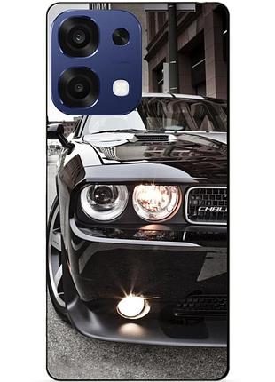 Чехол силиконовый бампер для oppo a6 pro с рисунком dodge додж машина авто