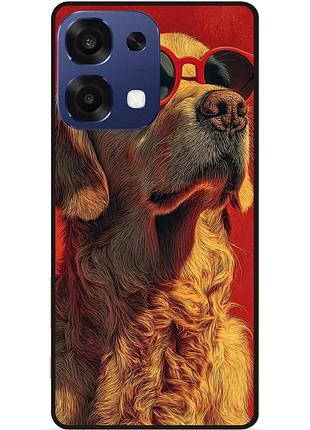 Силіконовий чохол бампер для oppo a6 pro з малюнком ретривер