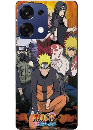 Чехол силиконовый бампер для oppo a6 pro с рисунком naruto наруто аниме