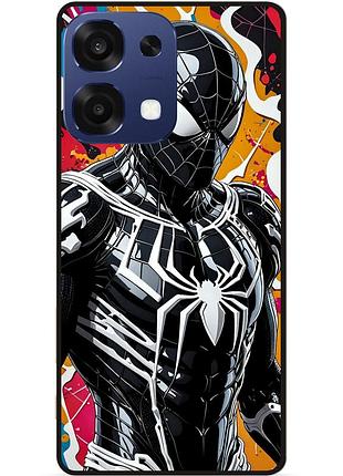 Чехол силиконовый бампер для oppo a6 pro с картинкой spider man человек паук майлз моралес