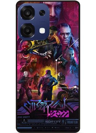 Чохол силіконовий для oppo a6 pro з картинкою cyberpunk