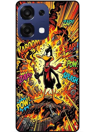 Чехол силиконовый бампер для oppo a6 pro с рисунком daffy duck даффи дак