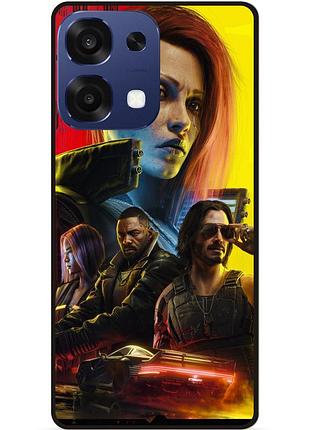 Чохол силіконовий бампер для oppo a6 pro з малюнком cyberpunk