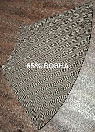 Стильна якісна вовняна підниця в клітинку р.24 від country collection