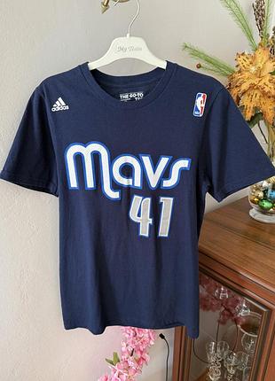 Футболка adidas nba dallas mavericks dirk nowitzki 41 vintage оригінал