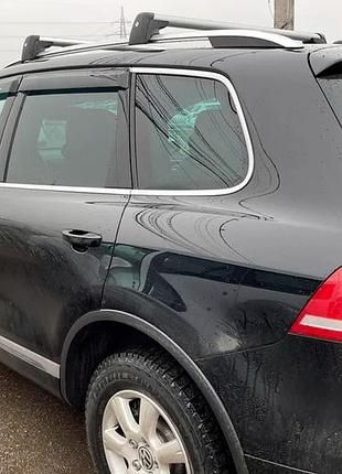 Ветровики на окна (4 шт, hic) для porsche cayenne 2010-2017 гг