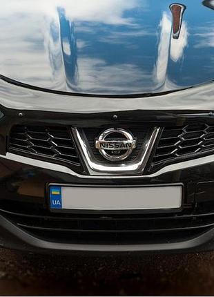 Дефлектор капота (eurocap) для nissan qashqai 2010-2014 гг