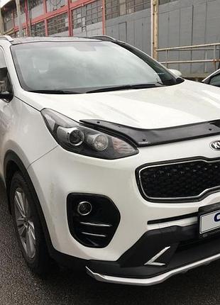 Дефлектор капота (eurocap) для kia sportage 2015-2021 гг