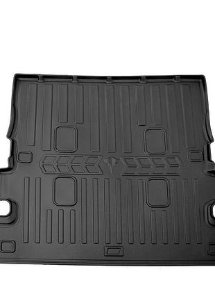 3d коврик в багажник (7 мест) (stingray) для toyota land cruiser 200 2007-2021 гг