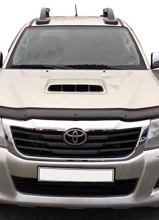 Дефлектор капота 2011-2015 (eurocap) для toyota hilux