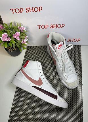 Оригинальные кроссовки хайтопы высокие nike blazer mid