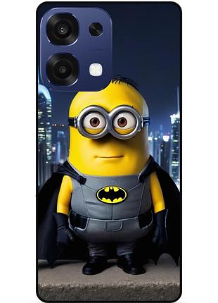 Чехол силиконовый бампер для oppo a6 pro с рисунком миньон бэтмен minion