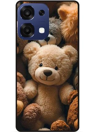 Силиконовый чехол бампер для oppo a6 pro с рисунком плюшевый мишка