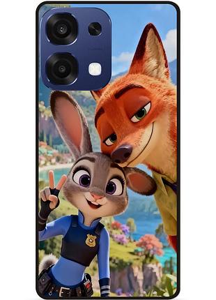 Силіконовий чохол бампер для oppo a6 pro з малюнком звірополіс джуді