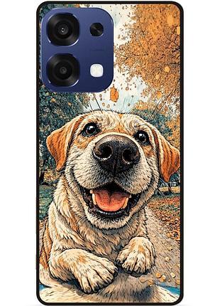 Силіконовий чохол бампер для oppo a6 pro з малюнком лабрадор