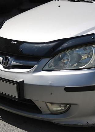 Дефлектор капота (eurocap) для honda civic sedan vii 2001-2006 гг