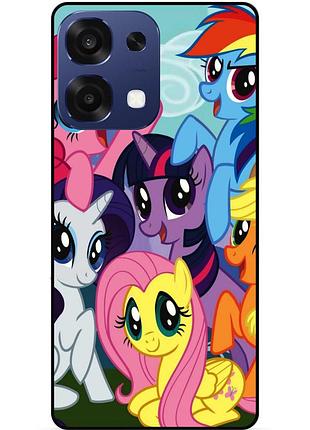 Чехол силиконовый бампер для oppo a6 pro с рисунком мой маленький пони my little pony