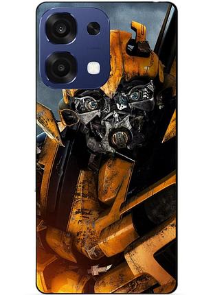 Чехол силиконовый бампер для oppo a6 pro с рисунком бамблби bumblebee трансформеры