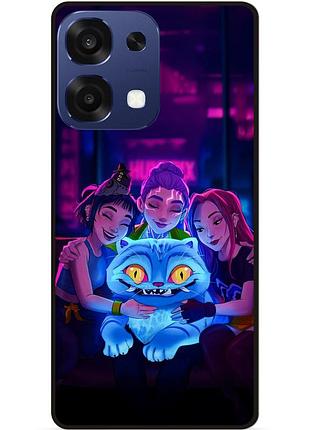 Силіконовий чохол бампер для oppo a6 pro з малюнком demon hunters k-pop