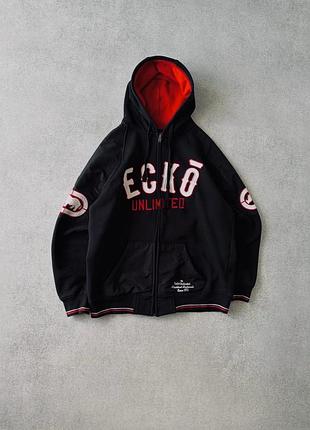 Ecko unlt zip hoodie, розмір л vintage sk8