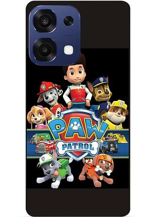 Силиконовый бампер чехол для oppo a6 pro щенячий патруль paw patrol