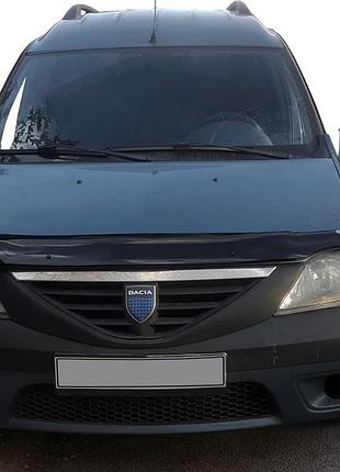 Дефлектор капоту (eurocap) для renault logan mcv 2005-2013 рр