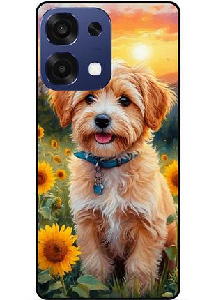 Силіконовий бампер чохол для oppo a6 pro з малюнком песик цуценя