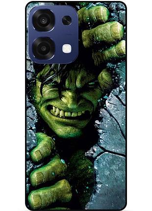 Силіконовий чохол бампер для oppo a6 pro з малюнком халк marvel hulk