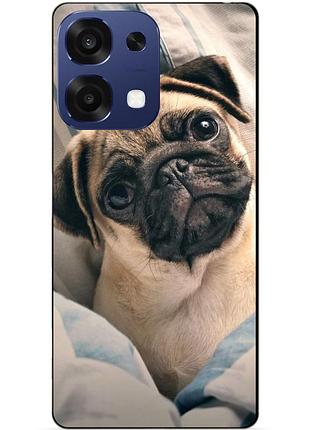 Силіконовий чохол бампер для oppo a6 pro з малюнком фото мопс