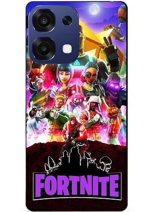 Чехол силиконовый бампер для oppo a6 pro с рисунком fortnite фортнайт