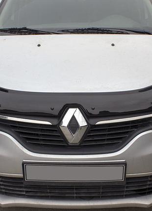 Дефлектор капота (eurocap) для renault logan mcv 2013-2022 гг