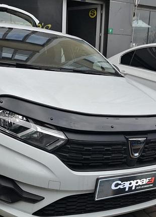 Дефлектор капота (eurocap) для dacia sandero 2021- гг