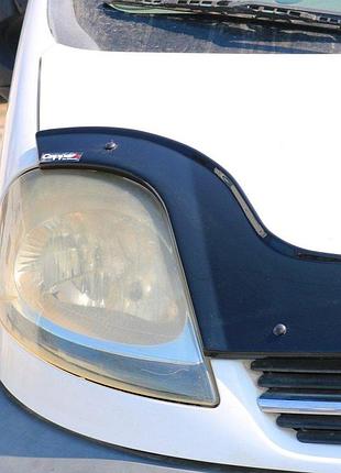 Дефлектор капота длинный (eurocap) для opel vivaro 2001–2015 гг