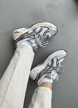 Кроссовки женские asics 1968-2160 white/silver/yellow