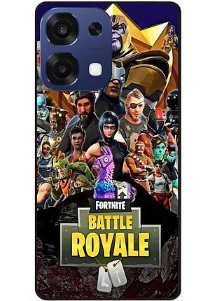 Силіконовий чохол бампер для oppo a6 pro з малюнком фортнайт fortnite