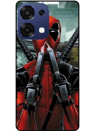 Чехол силиконовый бампер для oppo a6 pro с рисунком дэдпул deadpool
