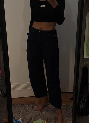 Черные джинсы na-kd wide leg m