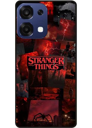 Силиконовый бампер чехол для oppo a6 pro с рисунком stranger things очень странные дела