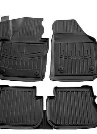 Килимки stingray 3d (4 doors) (5 шт, поліуретан) для volkswagen caddy 2015-2020 рр