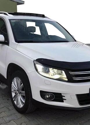 Дефлектор капота (eurocap) для volkswagen tiguan 2007-2016 гг