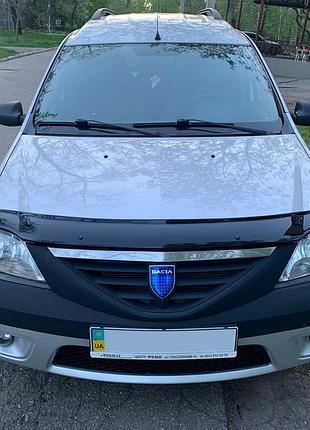 Дефлектор капота (eurocap) для dacia logan i 2005-2008 рр