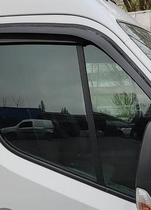 Ветровики на окна (2 шт., sunplex sport) для renault master 2011-2023 гг