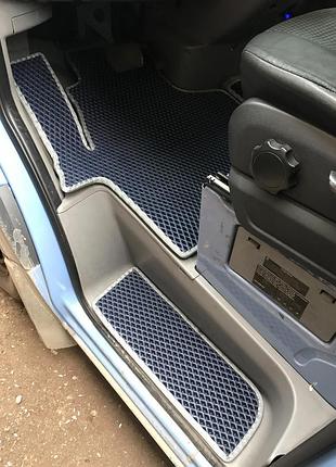 Коврики на пороги eva (3 шт, черные) для volkswagen crafter 2006-2016 гг