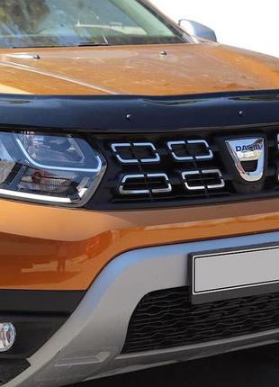 Дефлектор капоту (eurocap) для dacia duster 2018-2024 рр